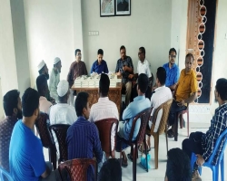 কানাইঘাট কমিউনিটি ক্লাব পরিদর্শনে ইউএনও সুমন্ত ব্যানার্জি